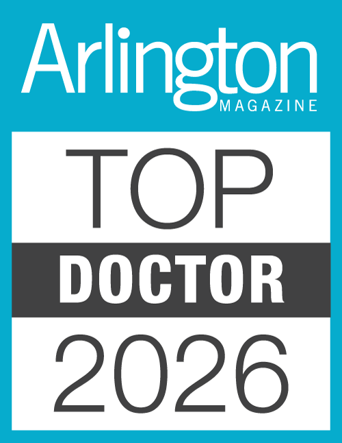 Arlington Magazine Top Doctor 2026 Award Badge